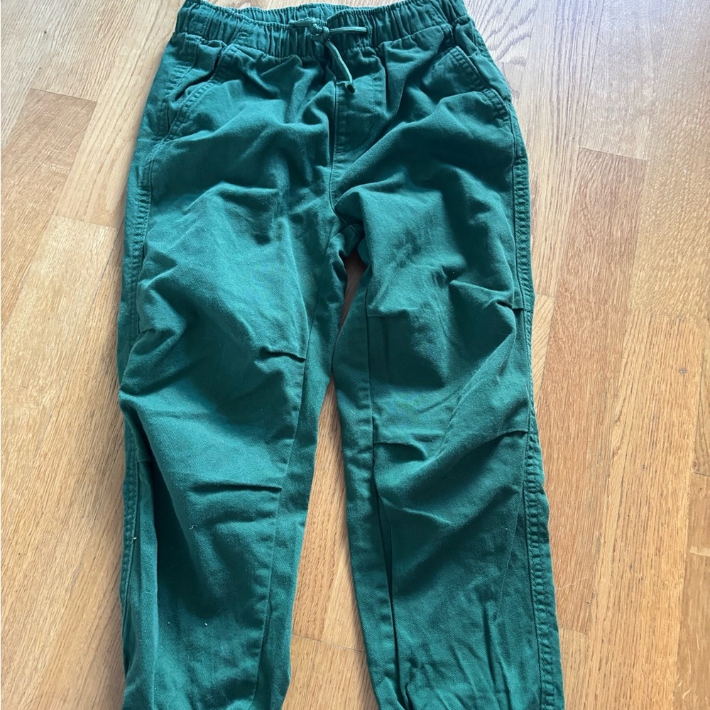 Green Casual Pants